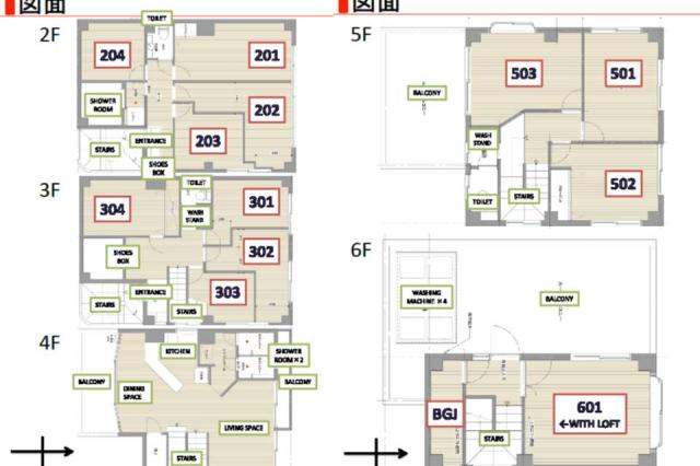 Entire room arrangement/ground plan　全体間取・平面図