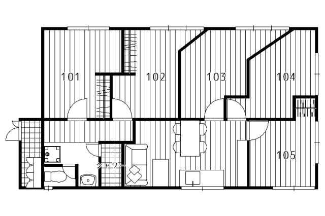 Entire room arrangement/ground plan　全体間取・平面図