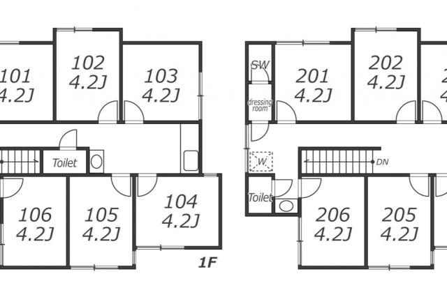 Entire room arrangement/ground plan　全体間取・平面図