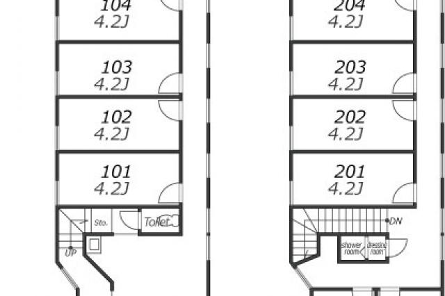 Entire room arrangement/ground plan　全体間取・平面図