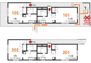 Entire room arrangement/ground plan　全体間取・平面図