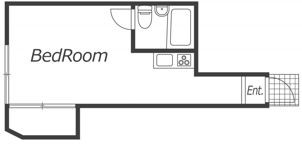 Entire room arrangement/ground plan　全体間取・平面図