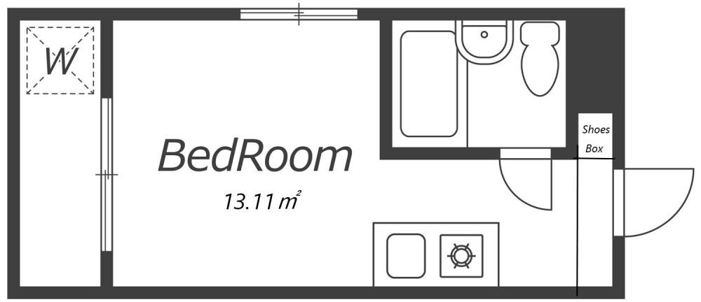 Entire room arrangement/ground plan　全体間取・平面図