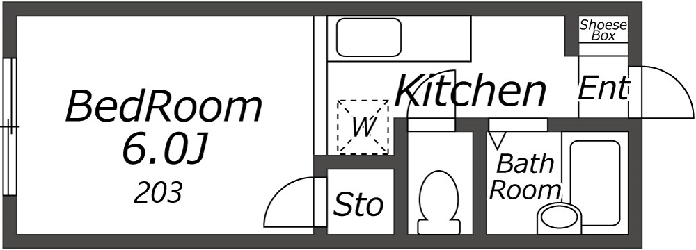 Entire room arrangement/ground plan　全体間取・平面図