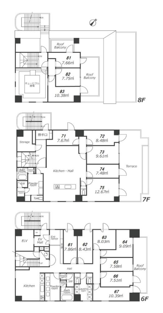 Entire room arrangement/ground plan　全体間取・平面図