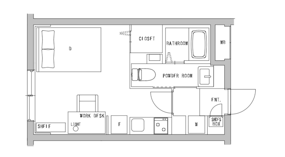 Entire room arrangement/ground plan　全体間取・平面図