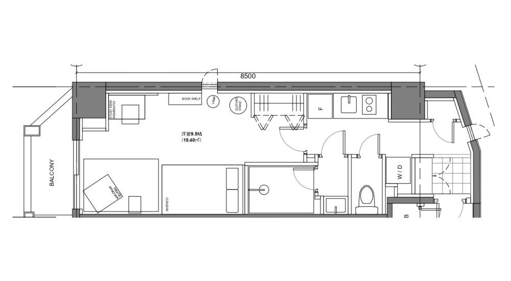 Entire room arrangement/ground plan　全体間取・平面図