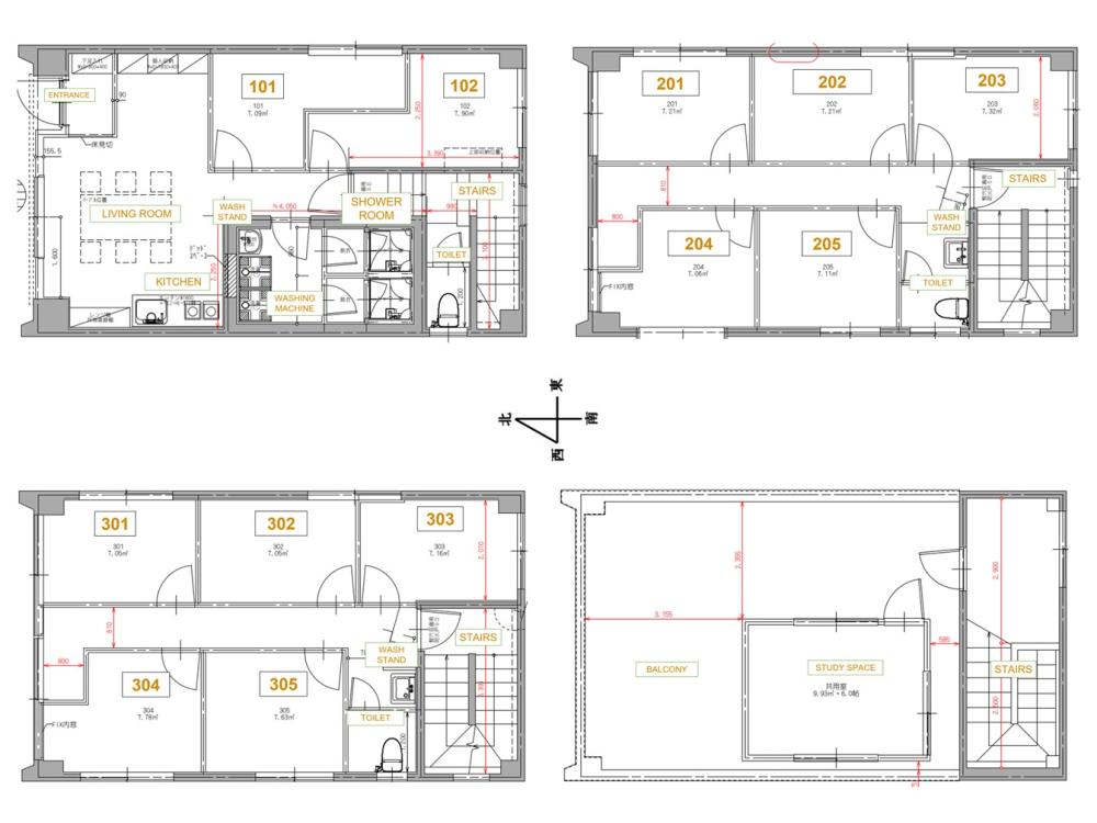 Entire room arrangement/ground plan　全体間取・平面図