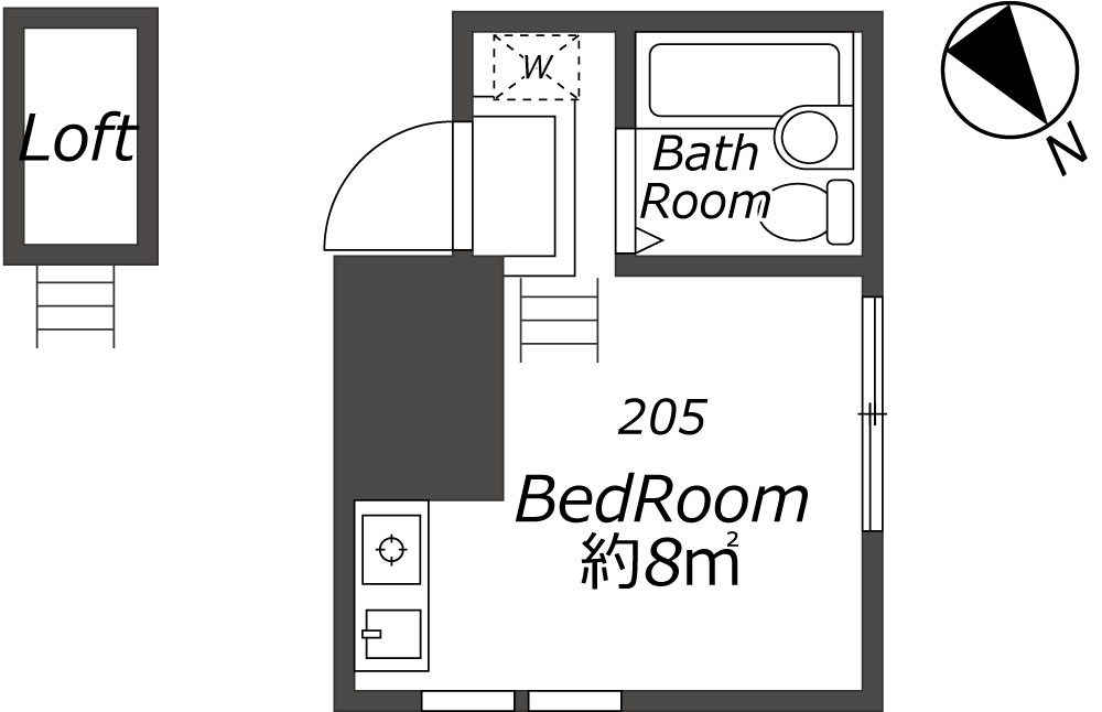 Entire room arrangement/ground plan　全体間取・平面図