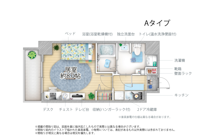 Entire room arrangement/ground plan　全体間取・平面図