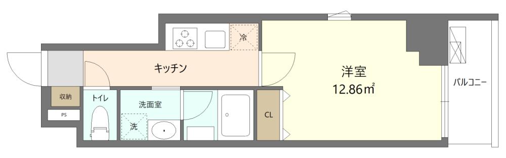 Entire room arrangement/ground plan　全体間取・平面図