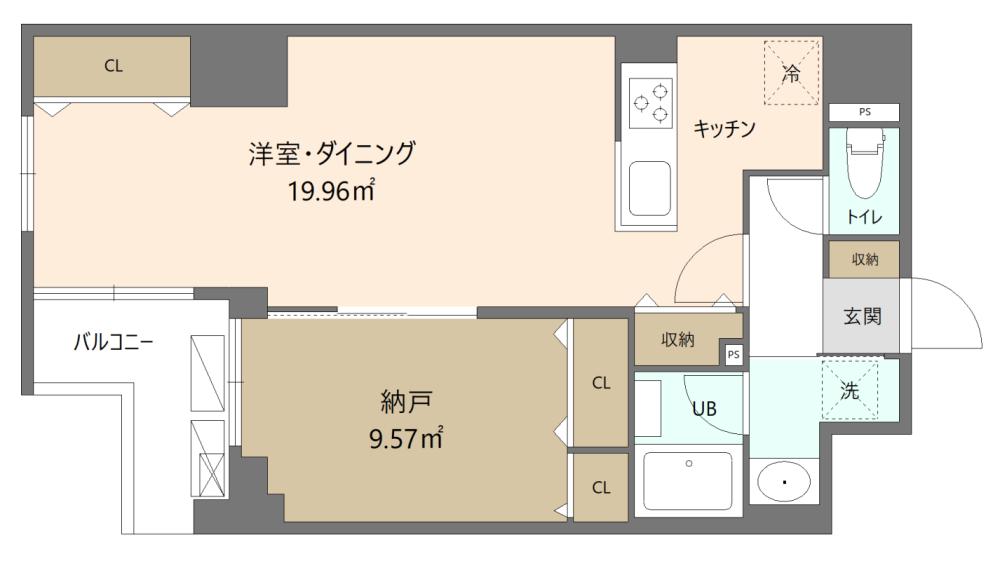 Entire room arrangement/ground plan　全体間取・平面図