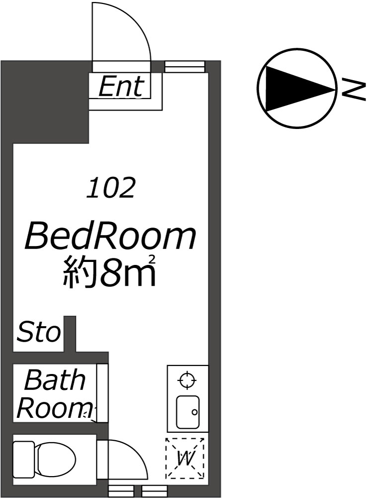 Entire room arrangement/ground plan　全体間取・平面図