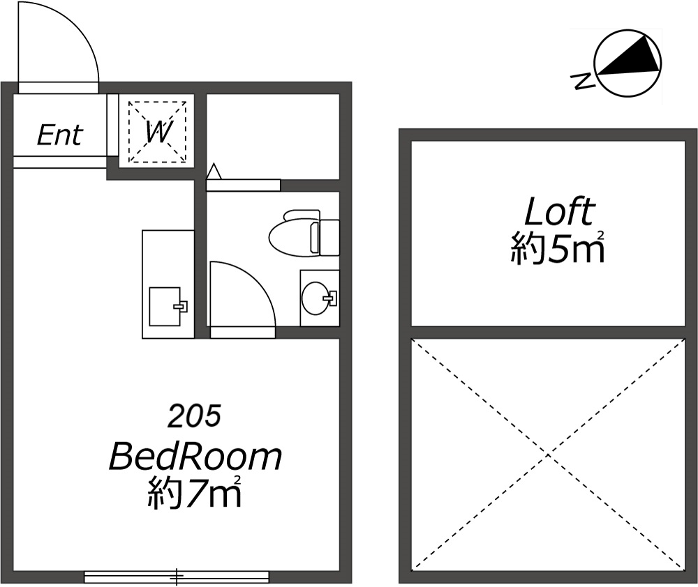 Entire room arrangement/ground plan　全体間取・平面図