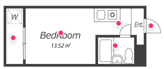 Entire room arrangement/ground plan　全体間取・平面図