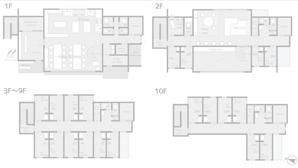 Entire room arrangement/ground plan　全体間取・平面図