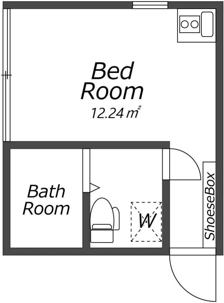 Entire room arrangement/ground plan　全体間取・平面図