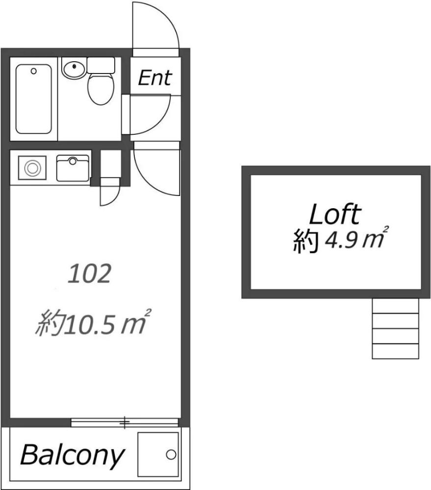 Entire room arrangement/ground plan　全体間取・平面図
