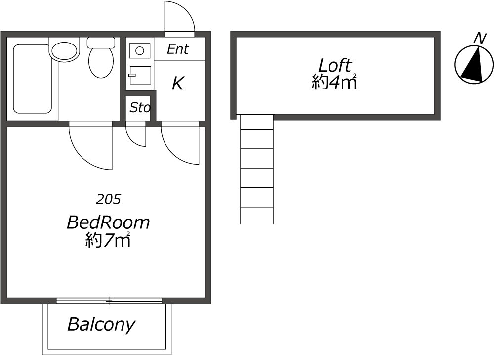 Entire room arrangement/ground plan　全体間取・平面図