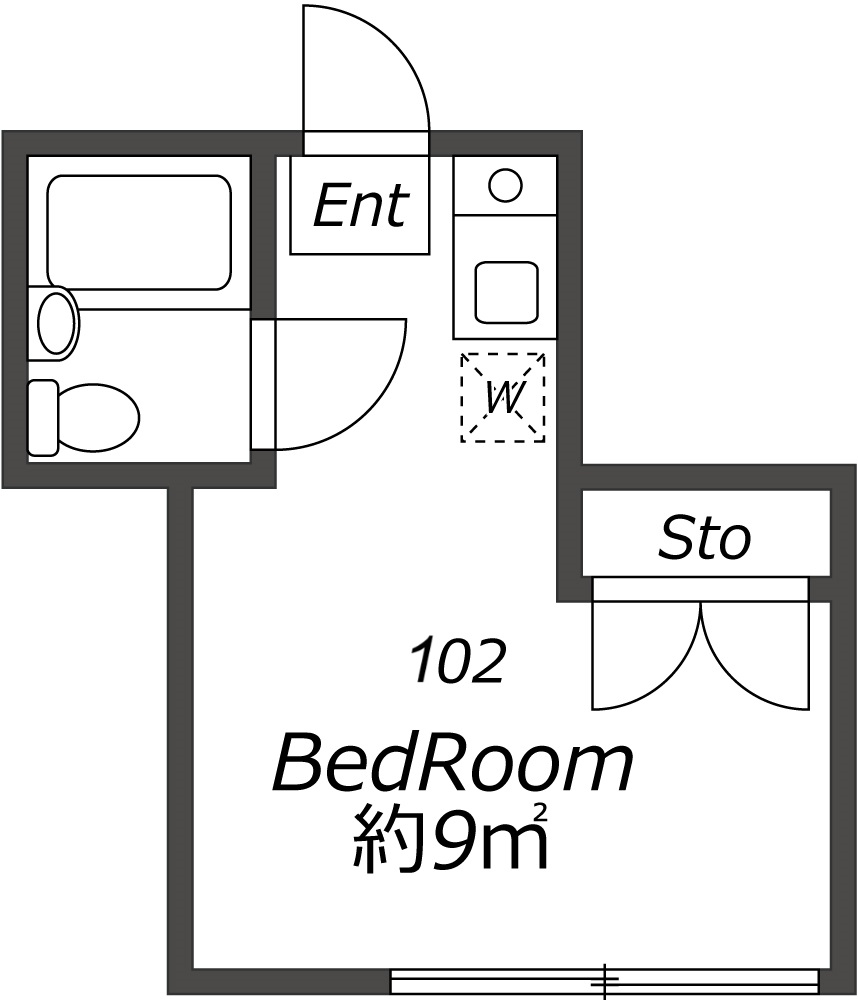 Entire room arrangement/ground plan　全体間取・平面図