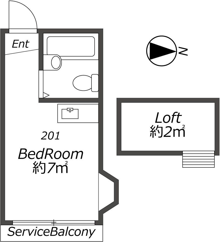 Entire room arrangement/ground plan　全体間取・平面図
