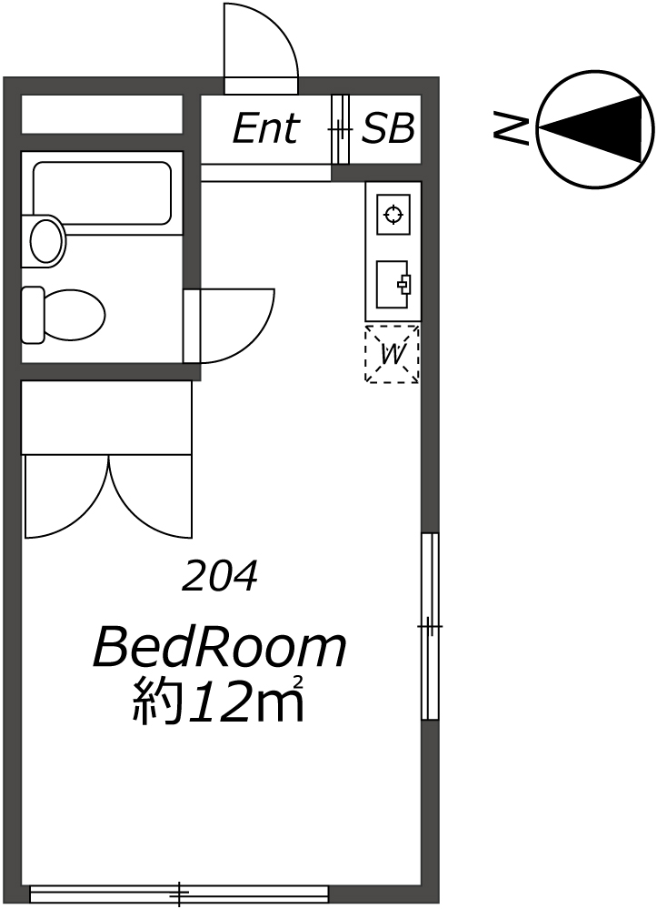 Entire room arrangement/ground plan 全体間取・平面図