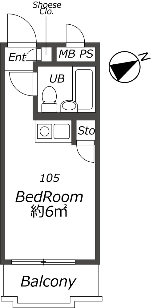 Entire room arrangement/ground plan 全体間取・平面図