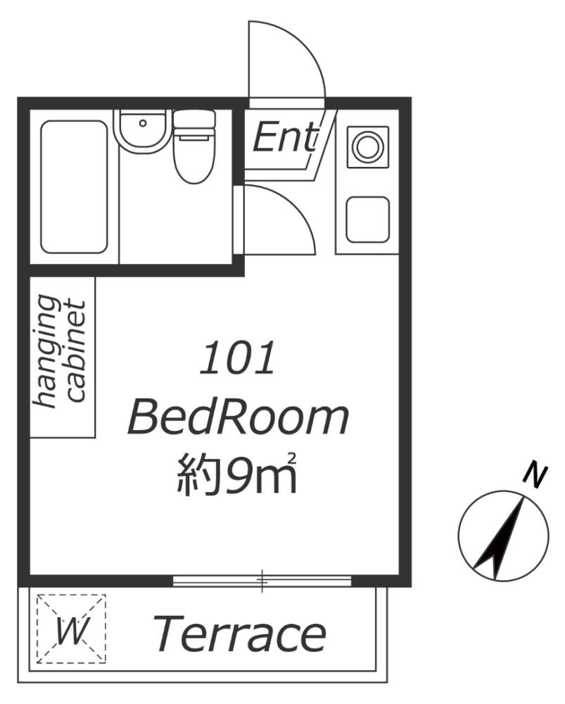 Entire room arrangement/ground plan 全体間取・平面図