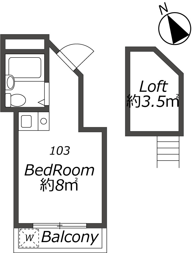 Entire room arrangement/ground plan　全体間取・平面図
