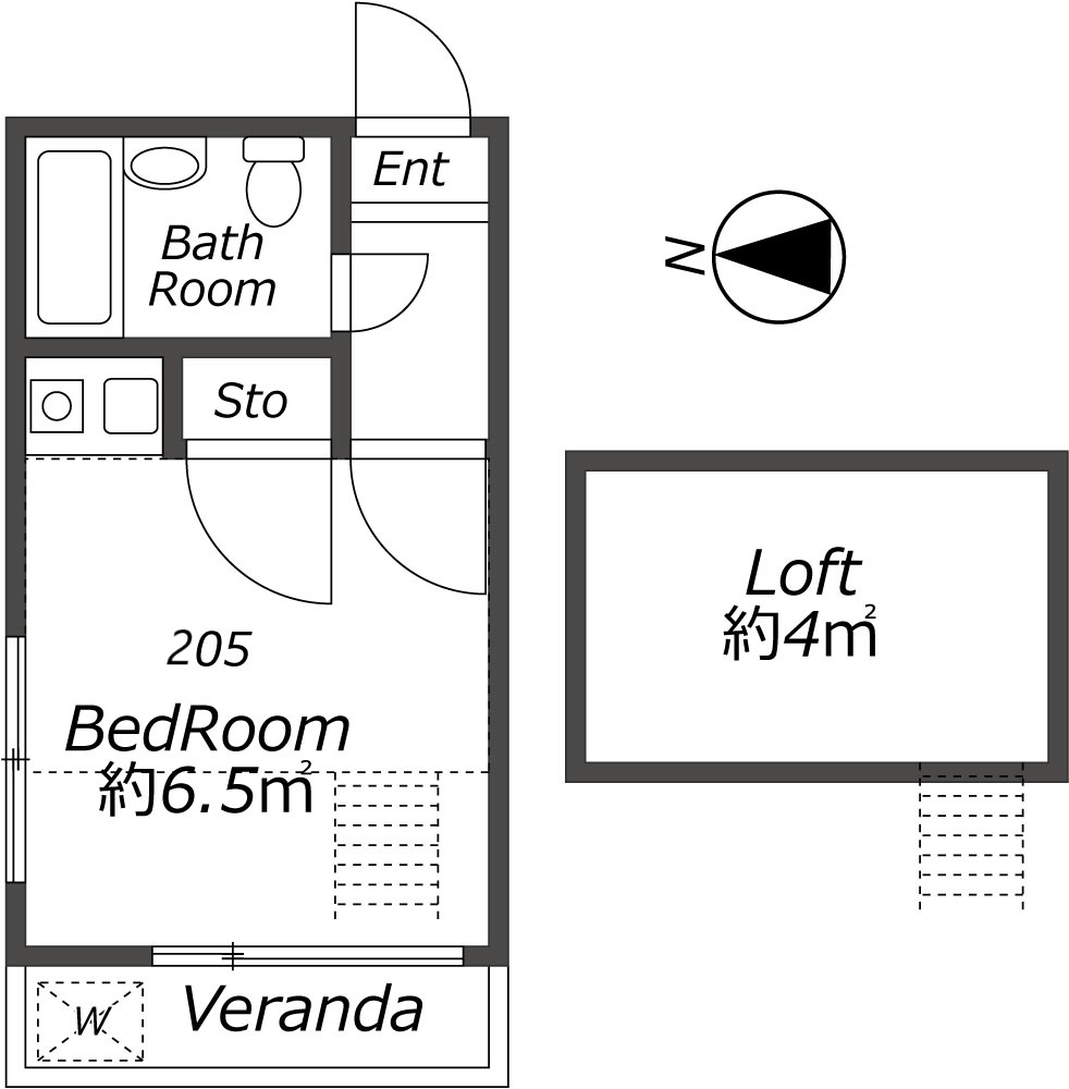 Entire room arrangement/ground plan　全体間取・平面図