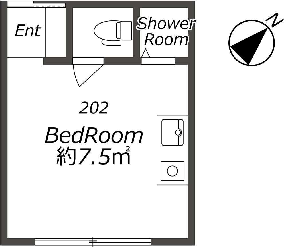 Entire room arrangement/ground plan 全体間取・平面図