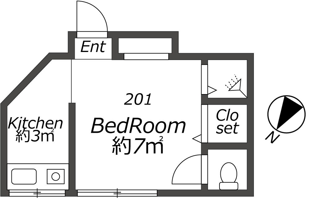 Entire room arrangement/ground plan　全体間取・平面図