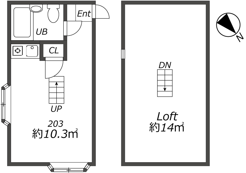 Entire room arrangement/ground plan　全体間取・平面図