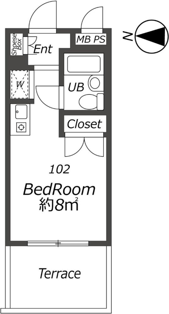 Entire room arrangement/ground plan　全体間取・平面図
