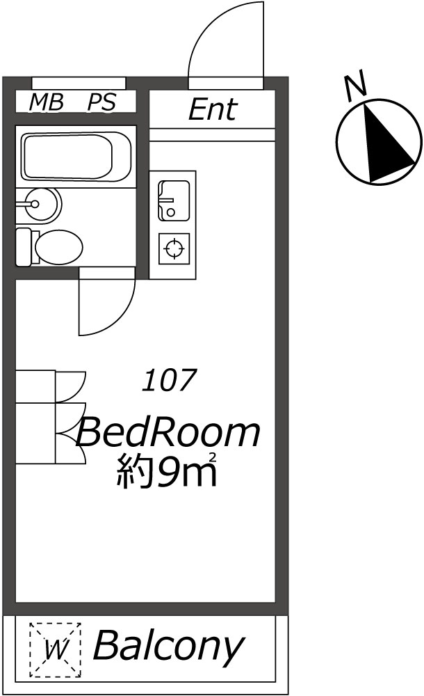 Entire room arrangement/ground plan 全体間取・平面図
