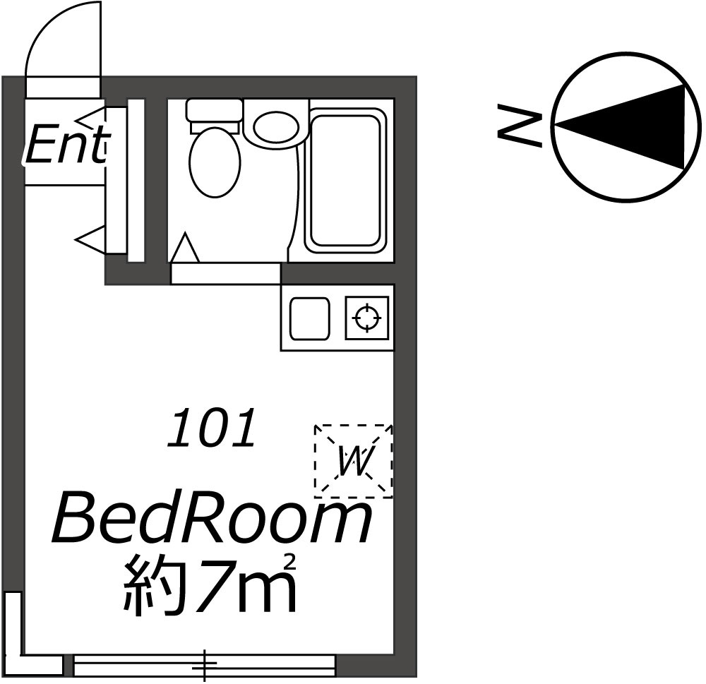 Entire room arrangement/ground plan 全体間取・平面図