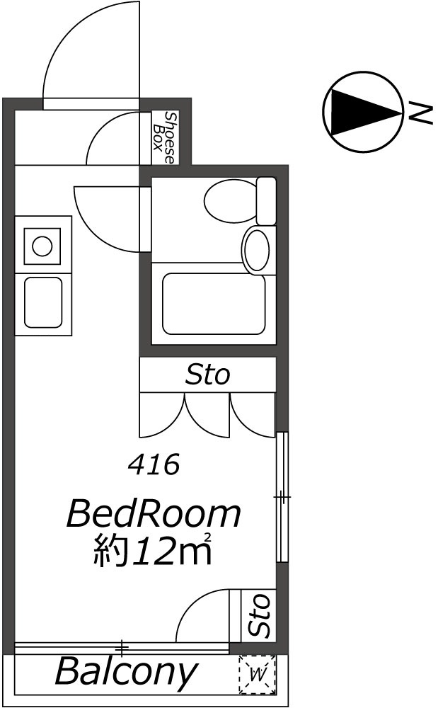 Entire room arrangement/ground plan 全体間取・平面図