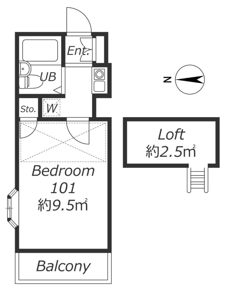 Entire room arrangement/ground plan　全体間取・平面図