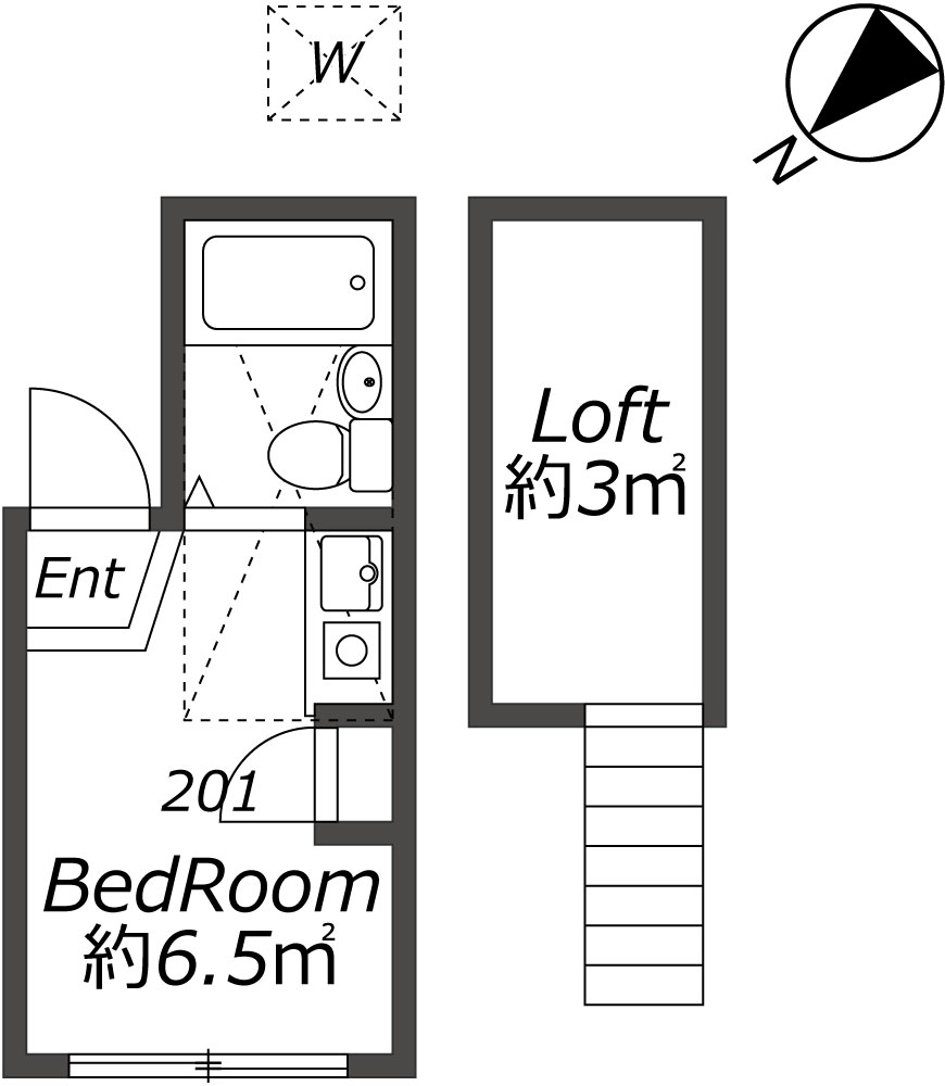 Entire room arrangement/ground plan 全体間取・平面図