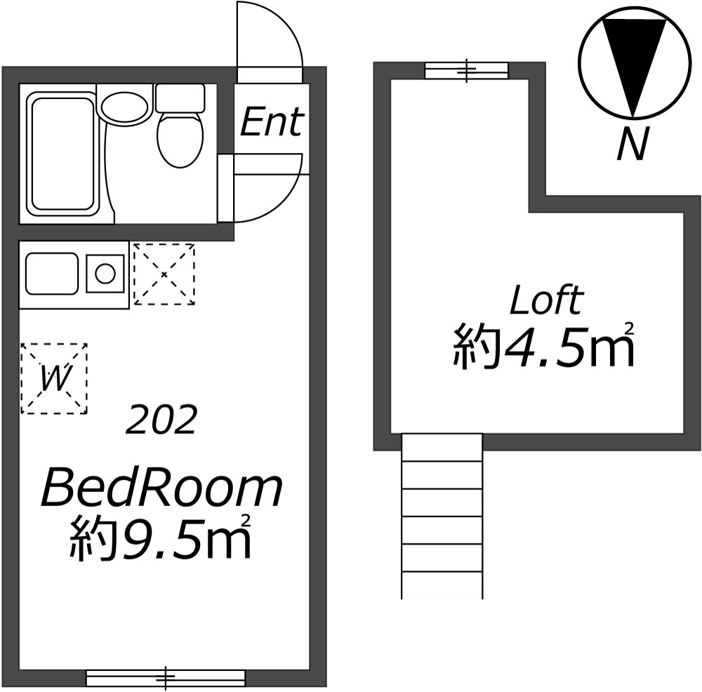 Entire room arrangement/ground plan　全体間取・平面図