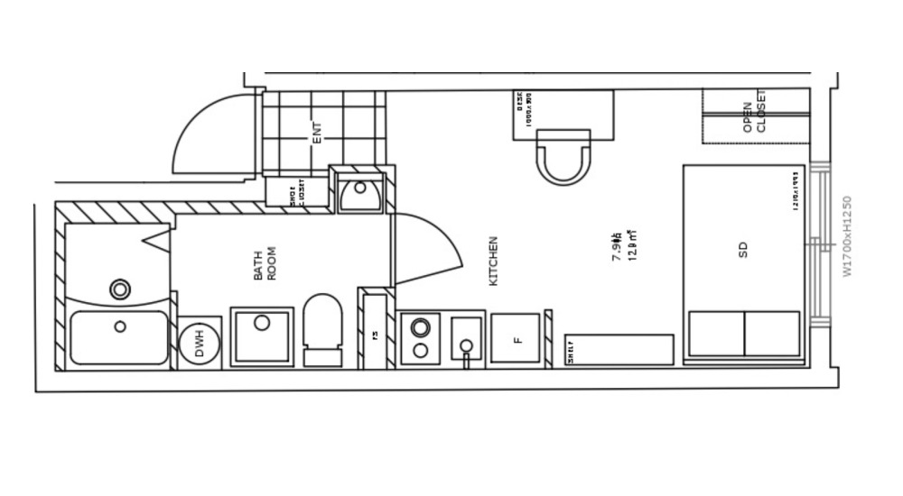 Entire room arrangement/ground plan　全体間取・平面図