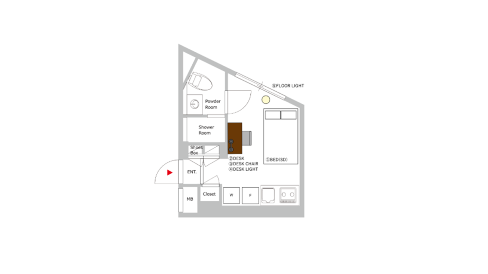 Entire room arrangement/ground plan　全体間取・平面図