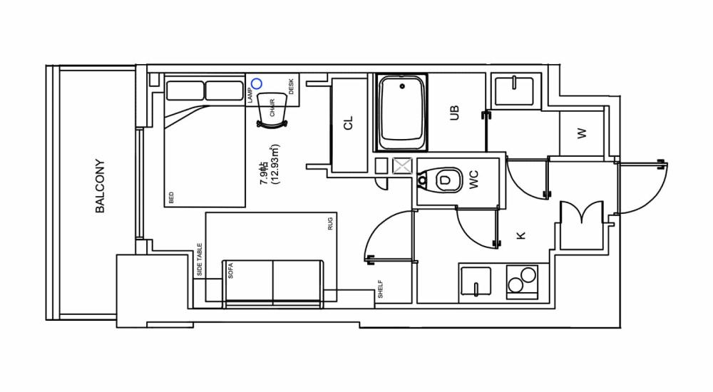Entire room arrangement/ground plan　全体間取・平面図