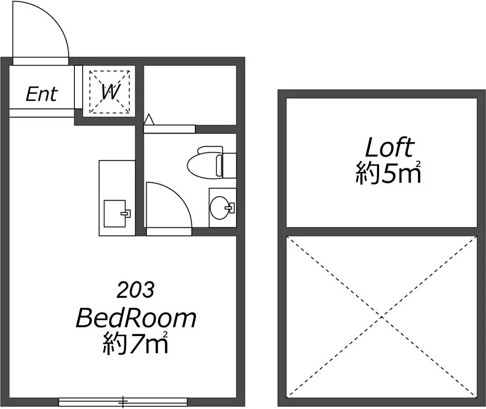 Entire room arrangement/ground plan　全体間取・平面図