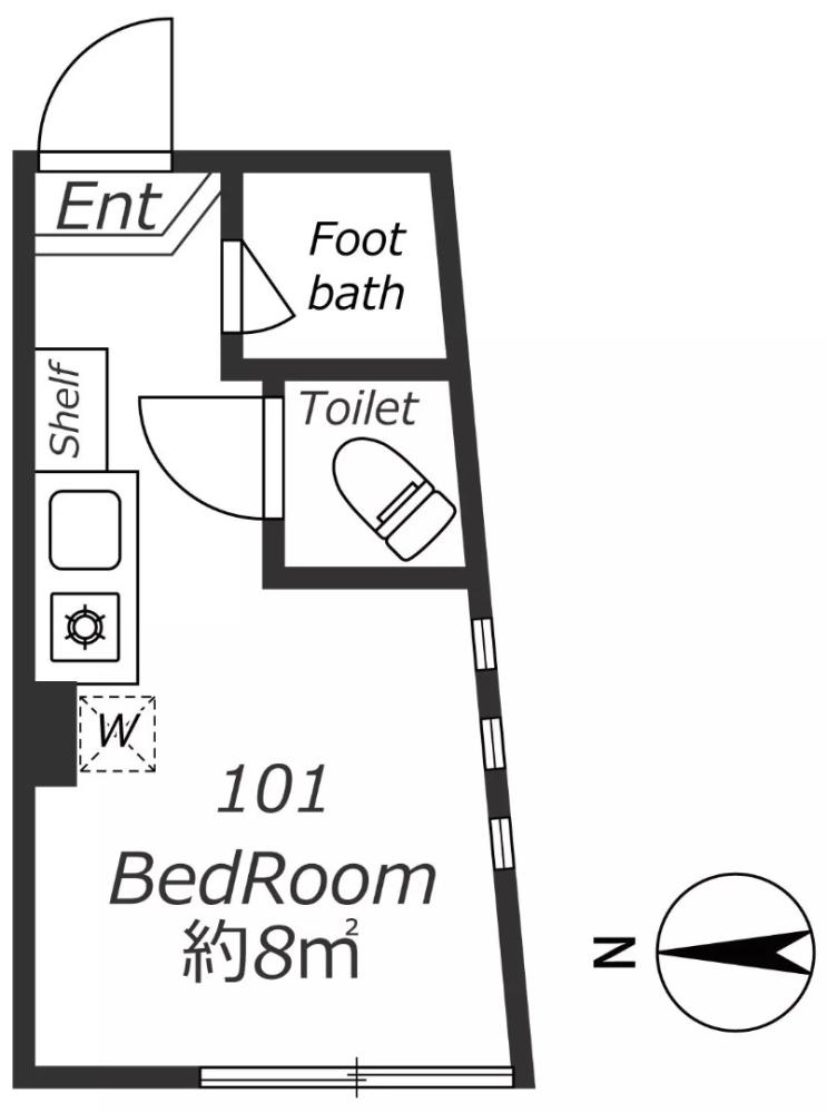 Entire room arrangement/ground plan　全体間取・平面図