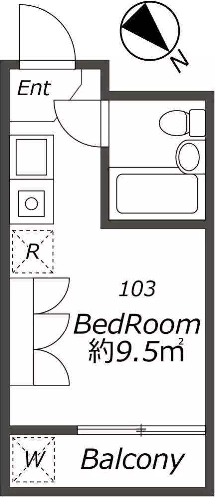 Entire room arrangement/ground plan　全体間取・平面図