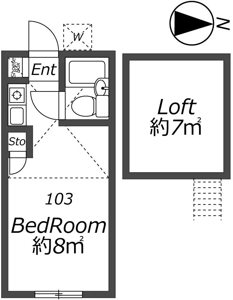 Entire room arrangement/ground plan　全体間取・平面図
