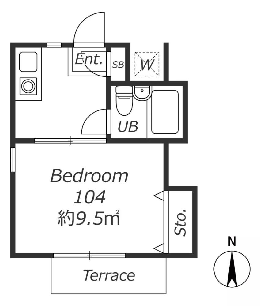 Entire room arrangement/ground plan　全体間取・平面図