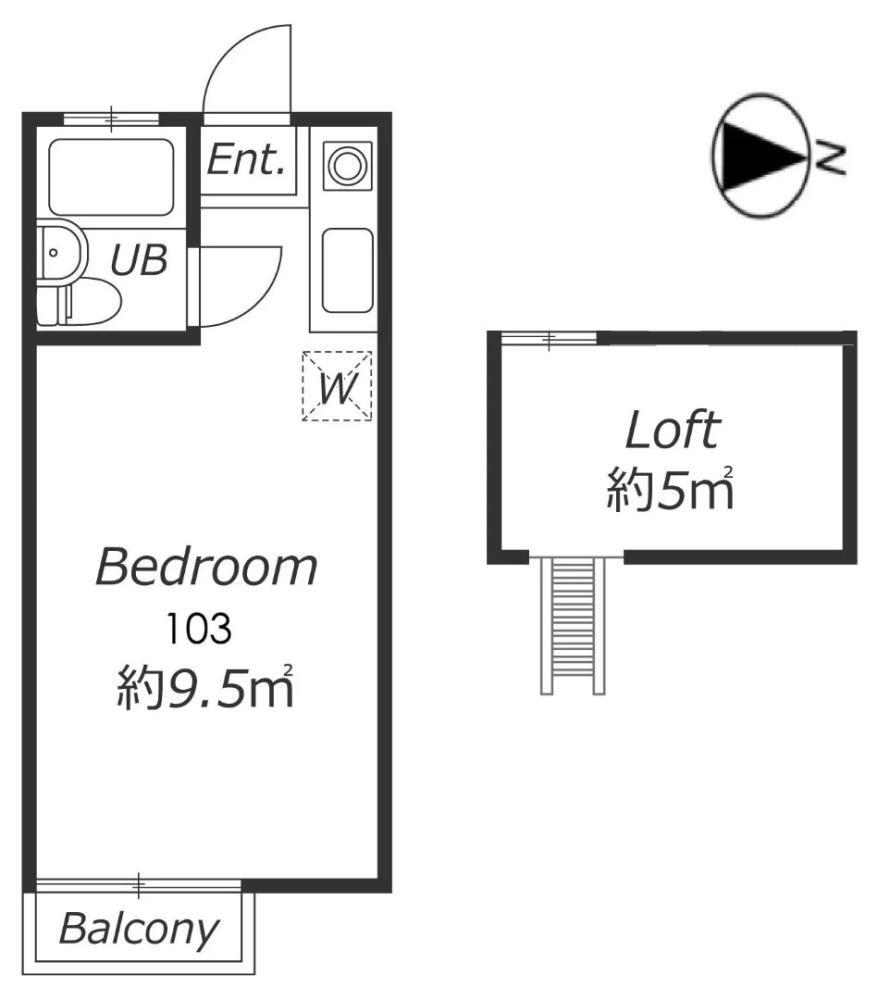 Entire room arrangement/ground plan　全体間取・平面図