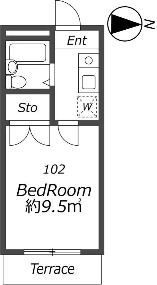 Entire room arrangement/ground plan　全体間取・平面図